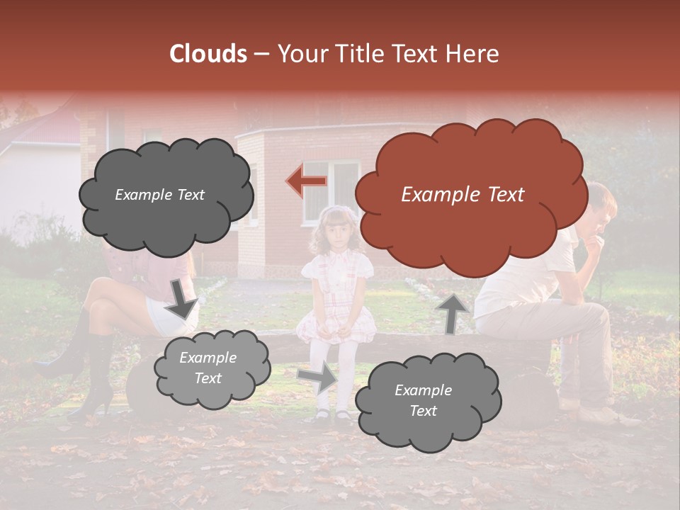 Displeased Divorce Family PowerPoint Template