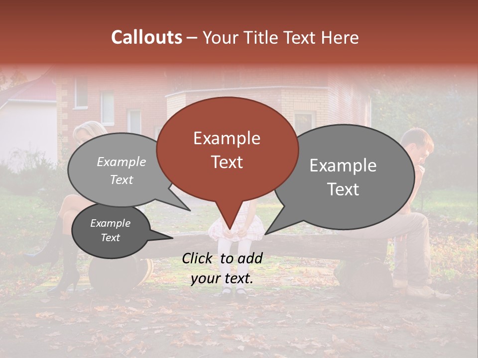 Displeased Divorce Family PowerPoint Template