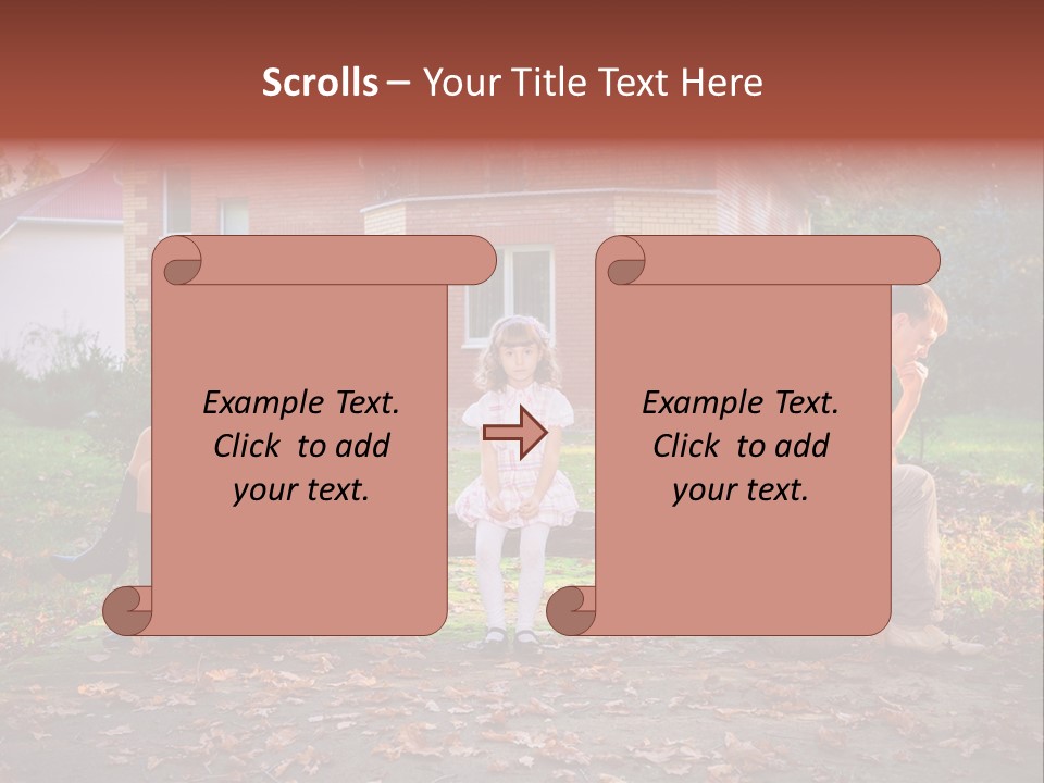 Displeased Divorce Family PowerPoint Template