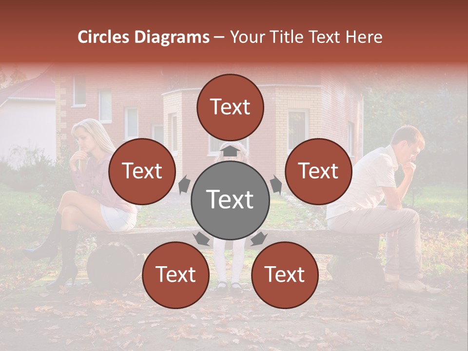 Displeased Divorce Family PowerPoint Template