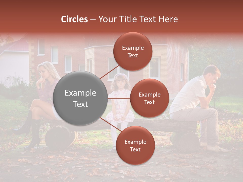 Displeased Divorce Family PowerPoint Template