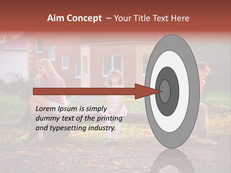 Displeased Divorce Family PowerPoint Template