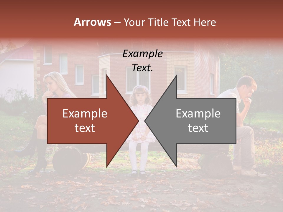 Displeased Divorce Family PowerPoint Template