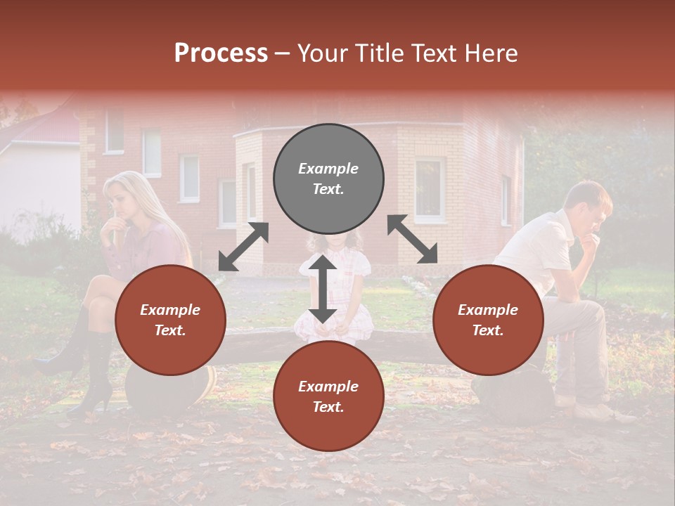 Displeased Divorce Family PowerPoint Template