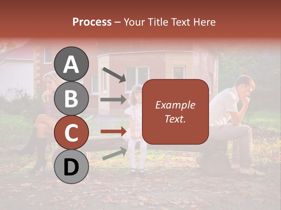 Displeased Divorce Family PowerPoint Template