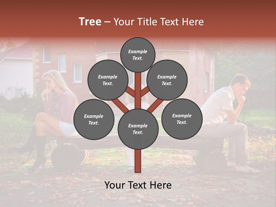 Displeased Divorce Family PowerPoint Template