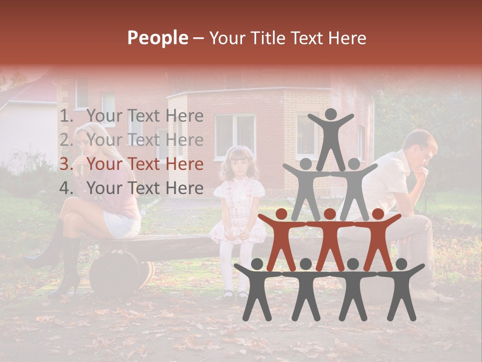 Displeased Divorce Family PowerPoint Template