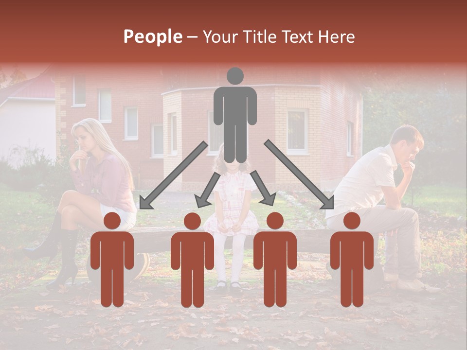 Displeased Divorce Family PowerPoint Template