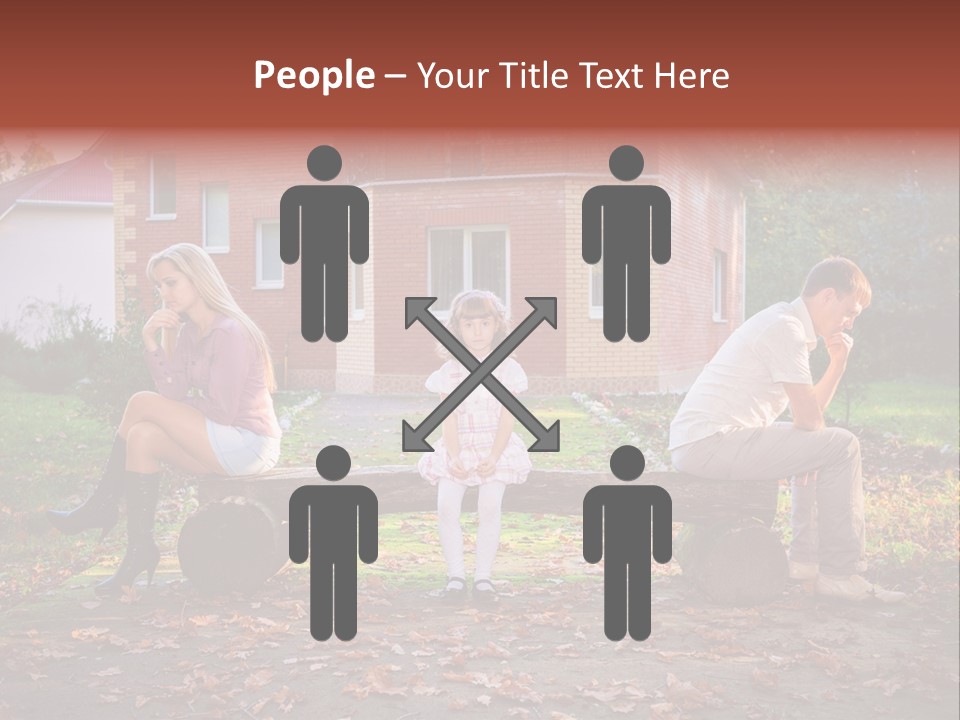 Displeased Divorce Family PowerPoint Template