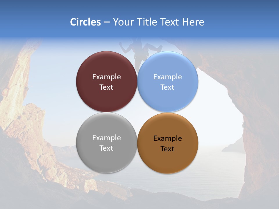 Climb Climbing Top PowerPoint Template