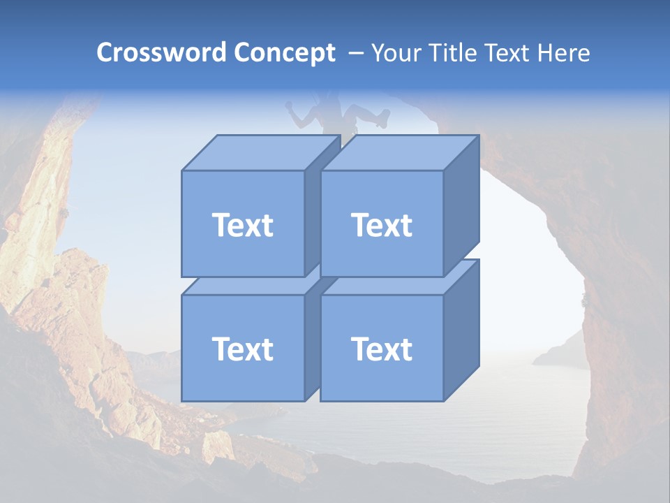 Climb Climbing Top PowerPoint Template
