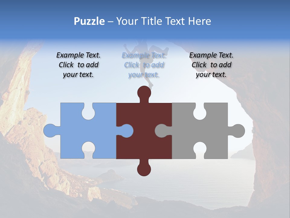 Climb Climbing Top PowerPoint Template