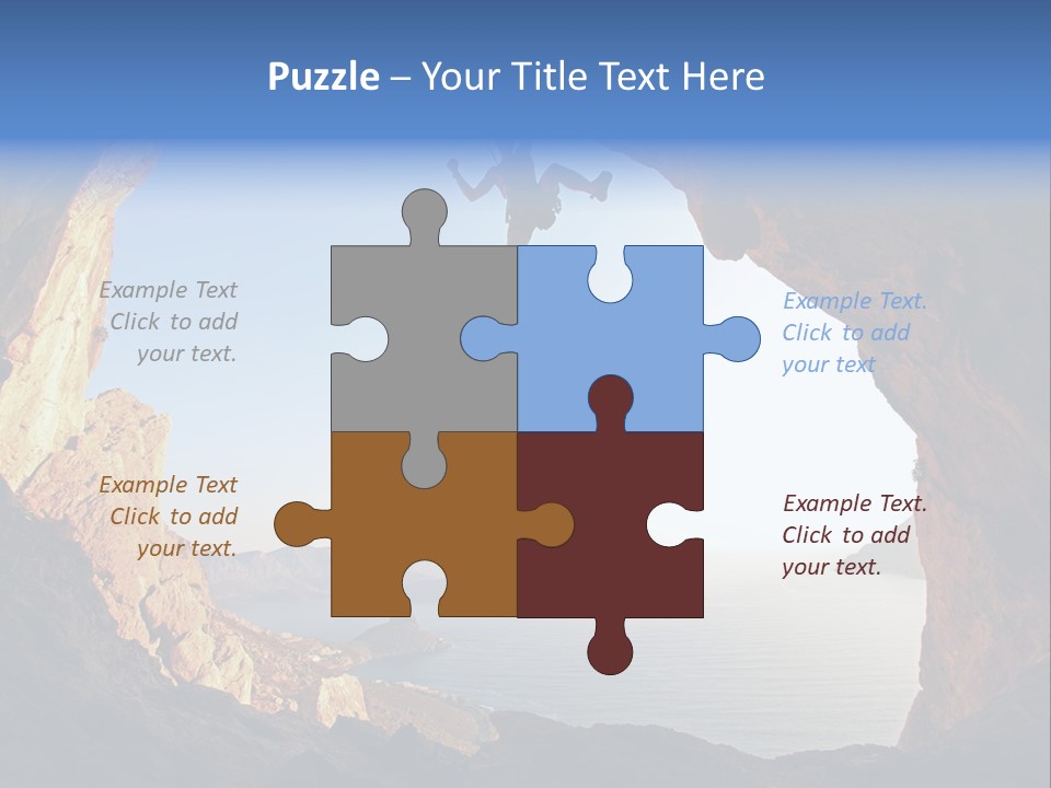 Climb Climbing Top PowerPoint Template