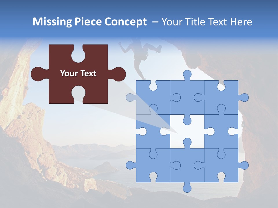 Climb Climbing Top PowerPoint Template