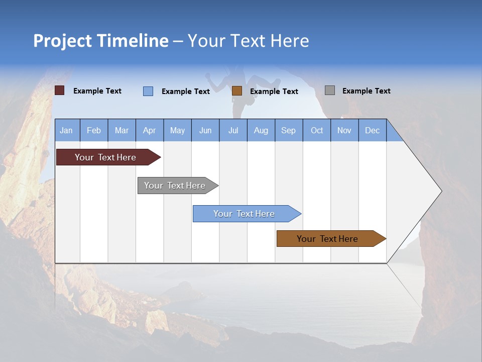 Climb Climbing Top PowerPoint Template