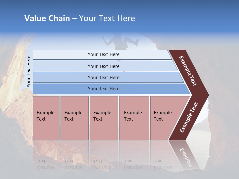 Climb Climbing Top PowerPoint Template