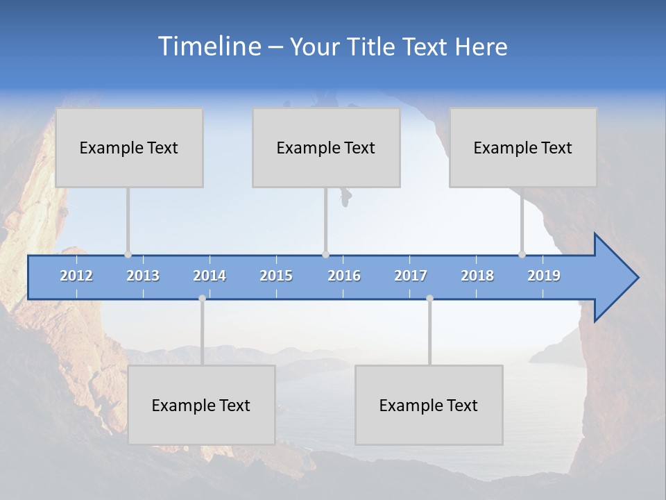 Climb Climbing Top PowerPoint Template