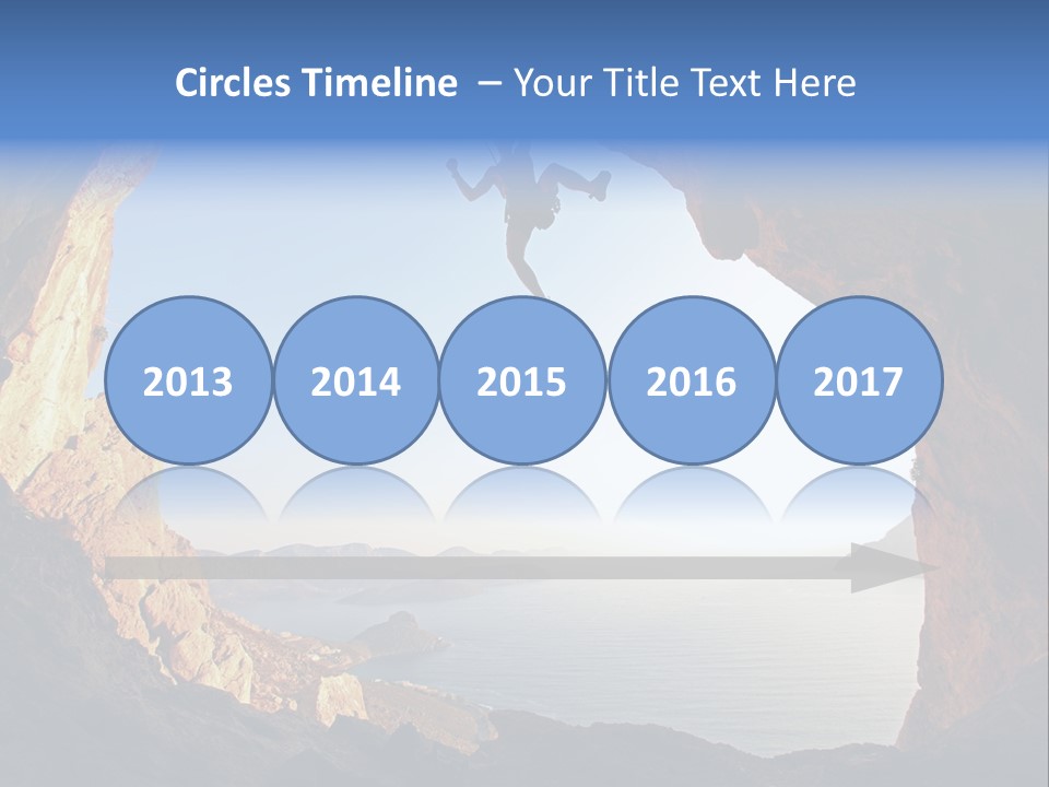 Climb Climbing Top PowerPoint Template
