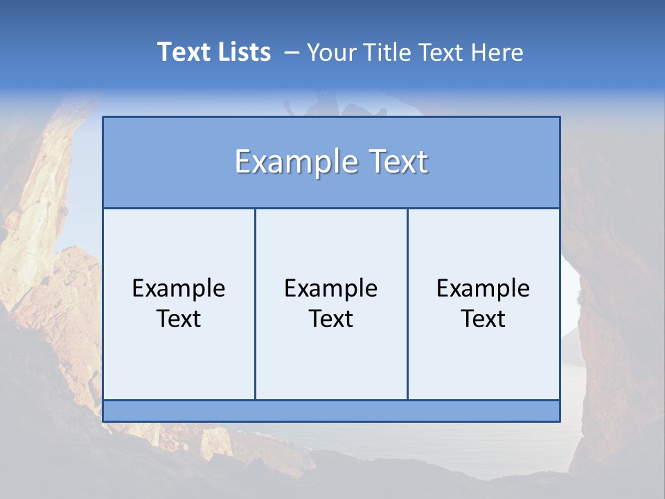 Climb Climbing Top PowerPoint Template