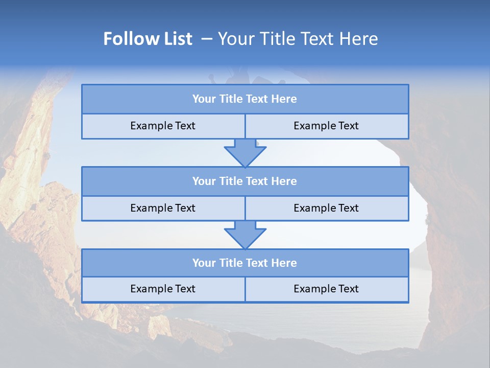 Climb Climbing Top PowerPoint Template