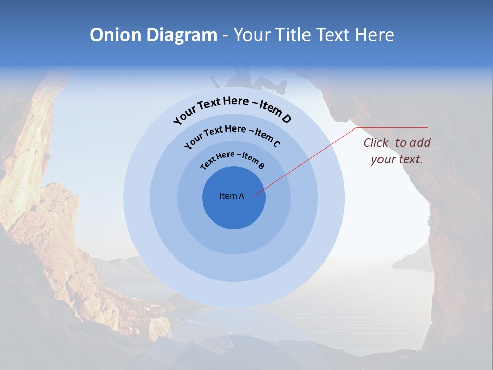 Climb Climbing Top PowerPoint Template