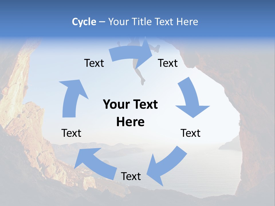 Climb Climbing Top PowerPoint Template