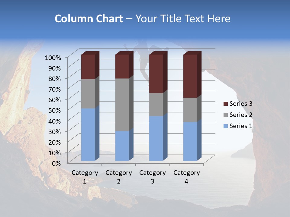 Climb Climbing Top PowerPoint Template