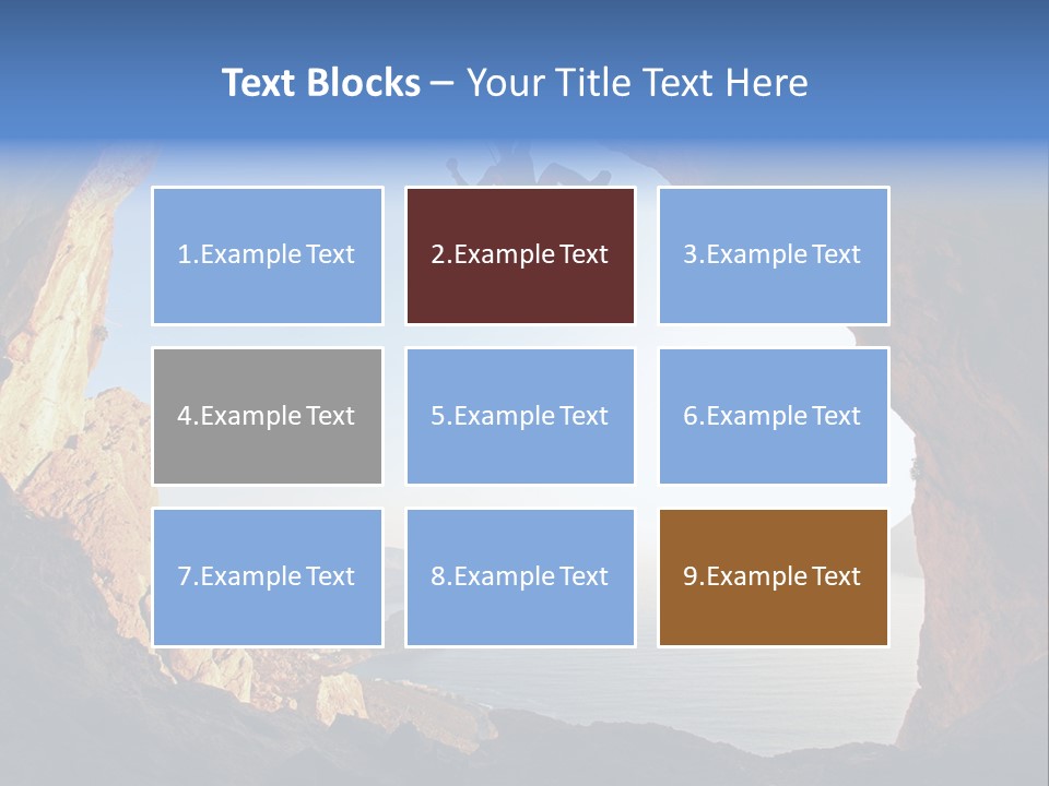 Climb Climbing Top PowerPoint Template