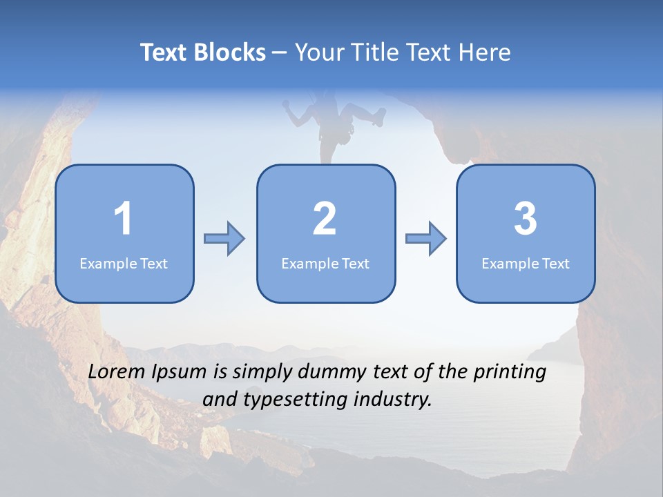 Climb Climbing Top PowerPoint Template