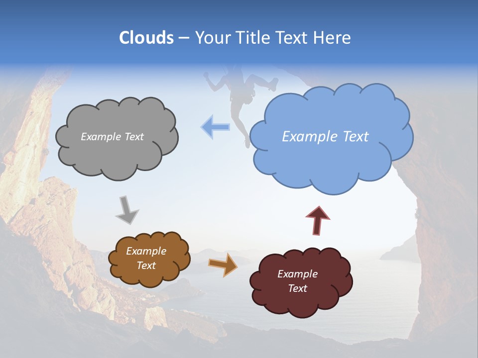 Climb Climbing Top PowerPoint Template