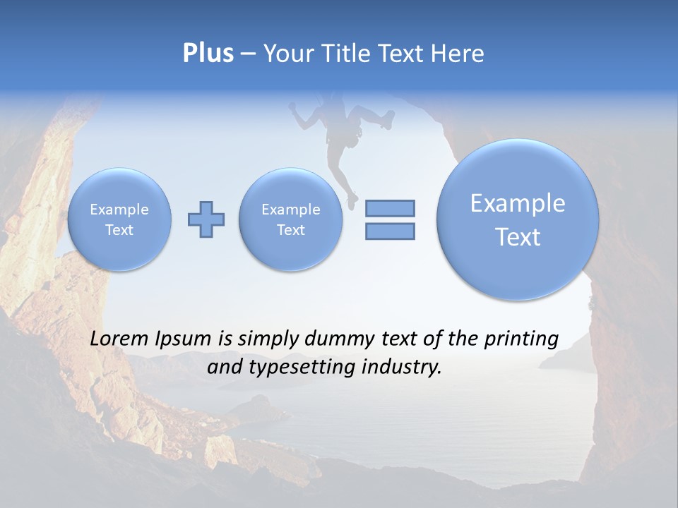 Climb Climbing Top PowerPoint Template