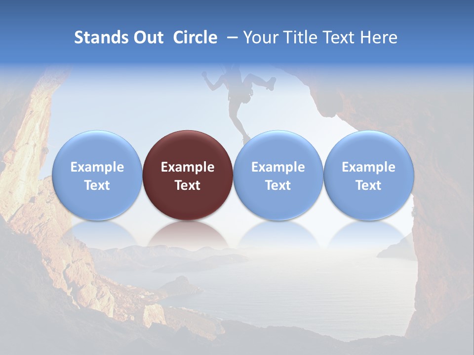 Climb Climbing Top PowerPoint Template