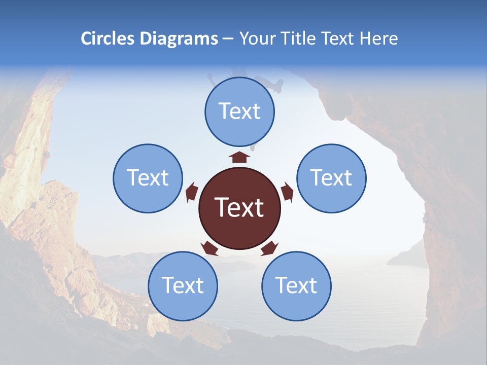 Climb Climbing Top PowerPoint Template