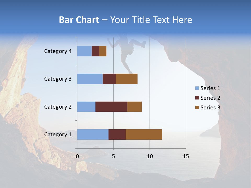Climb Climbing Top PowerPoint Template