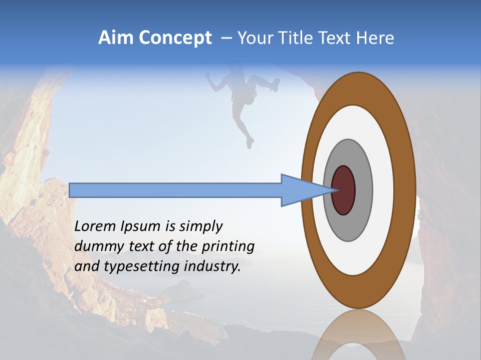 Climb Climbing Top PowerPoint Template