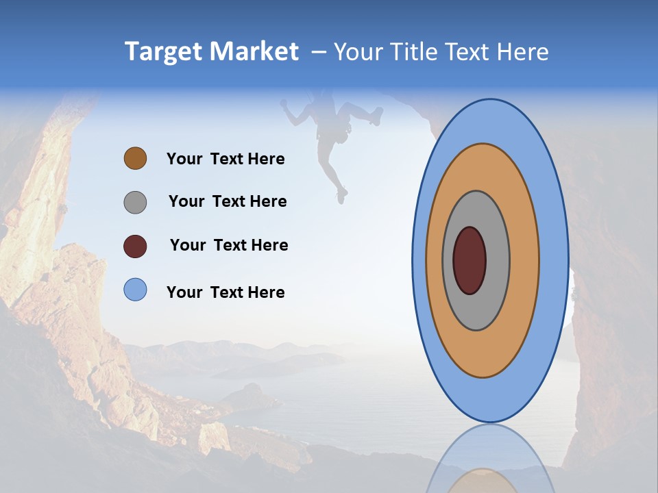 Climb Climbing Top PowerPoint Template