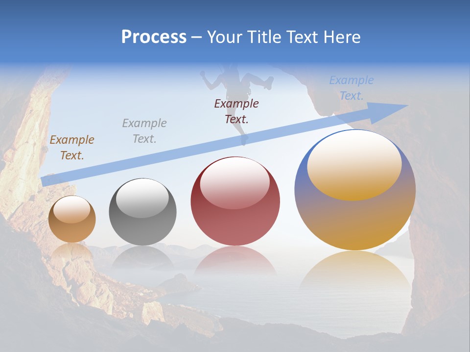 Climb Climbing Top PowerPoint Template