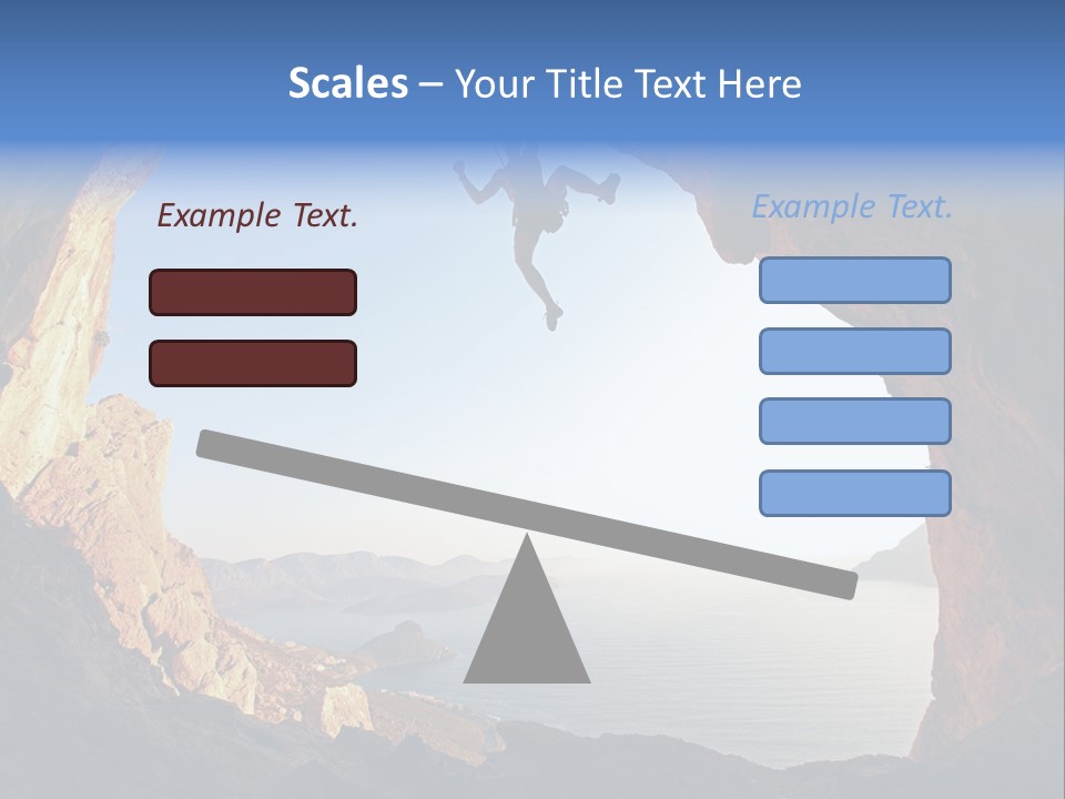Climb Climbing Top PowerPoint Template