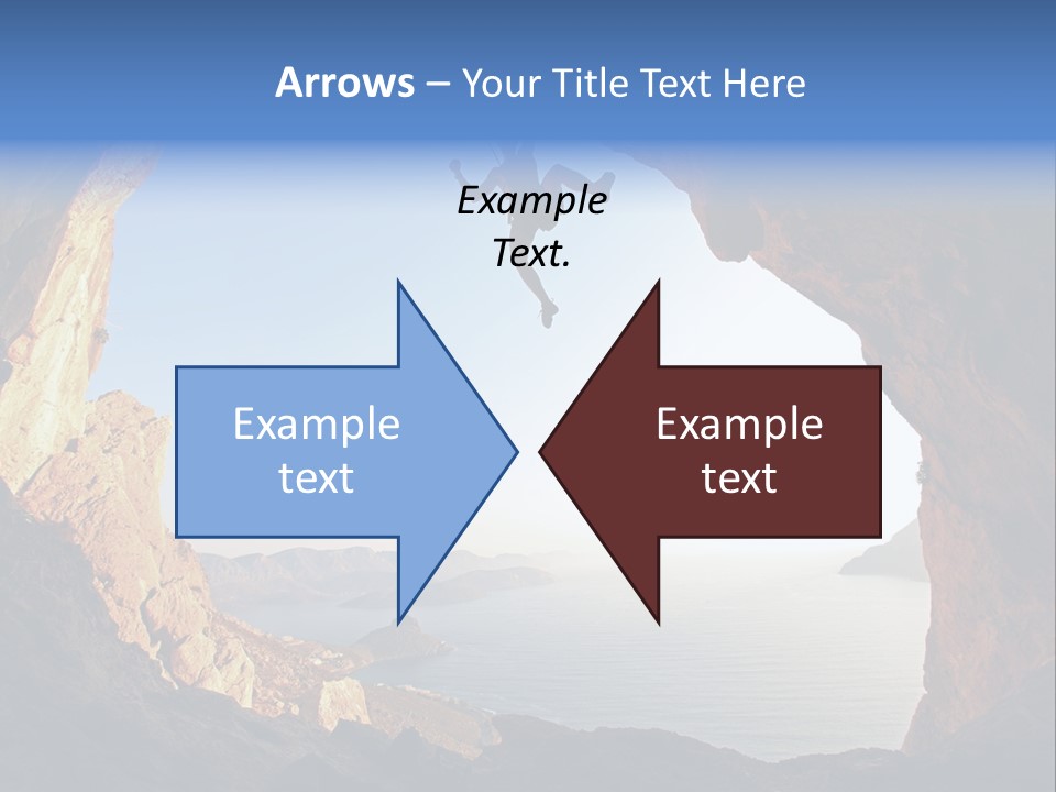 Climb Climbing Top PowerPoint Template