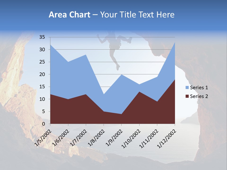 Climb Climbing Top PowerPoint Template