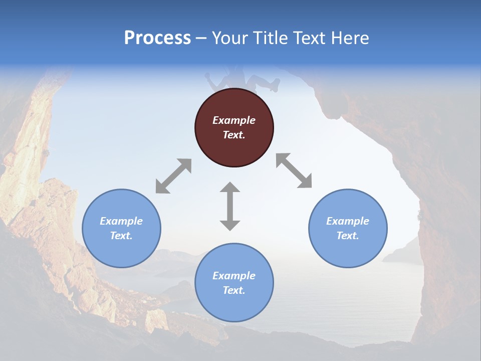 Climb Climbing Top PowerPoint Template