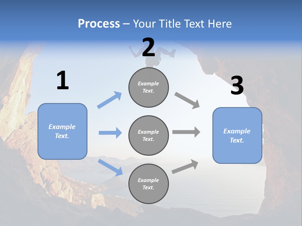 Climb Climbing Top PowerPoint Template