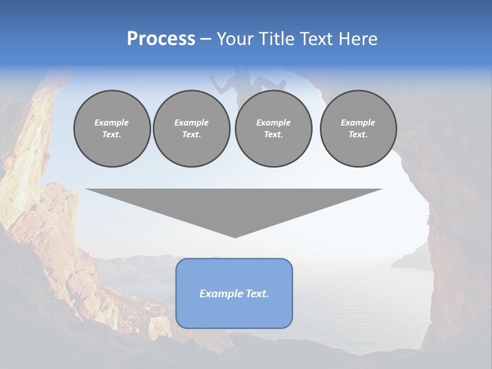Climb Climbing Top PowerPoint Template