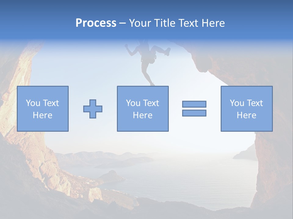 Climb Climbing Top PowerPoint Template