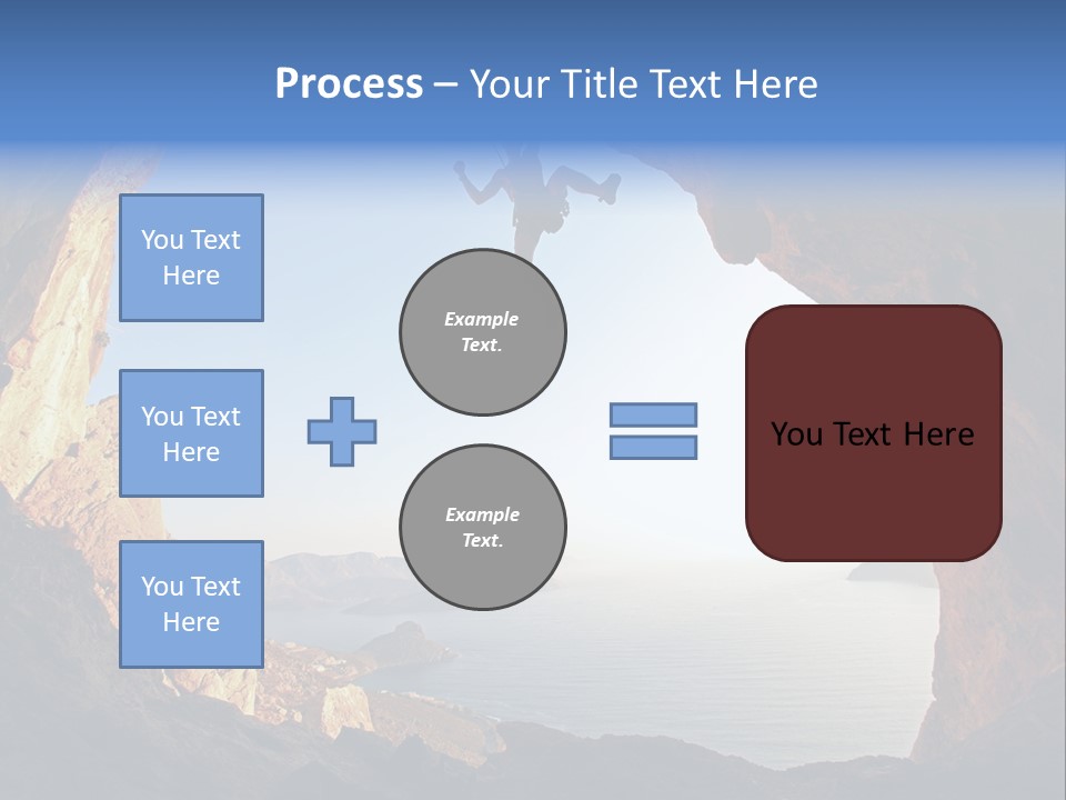 Climb Climbing Top PowerPoint Template