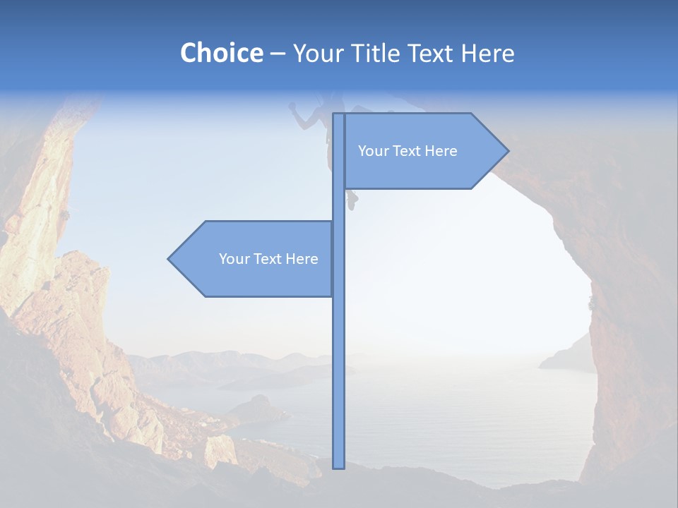 Climb Climbing Top PowerPoint Template