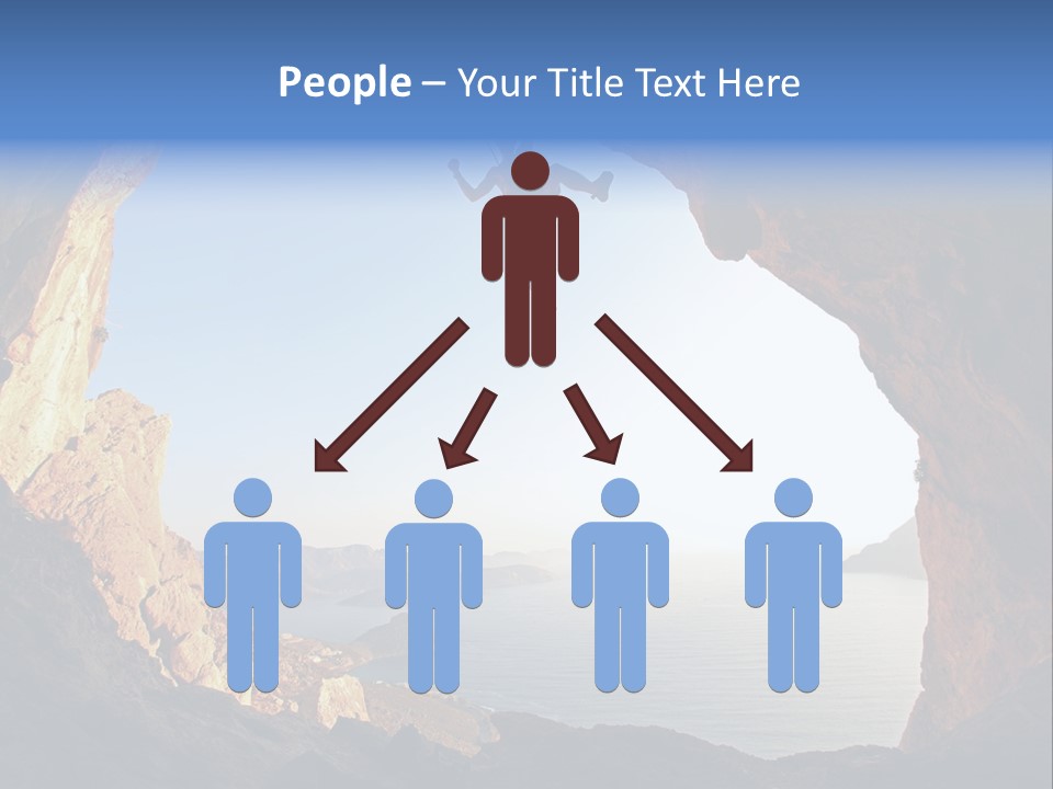 Climb Climbing Top PowerPoint Template