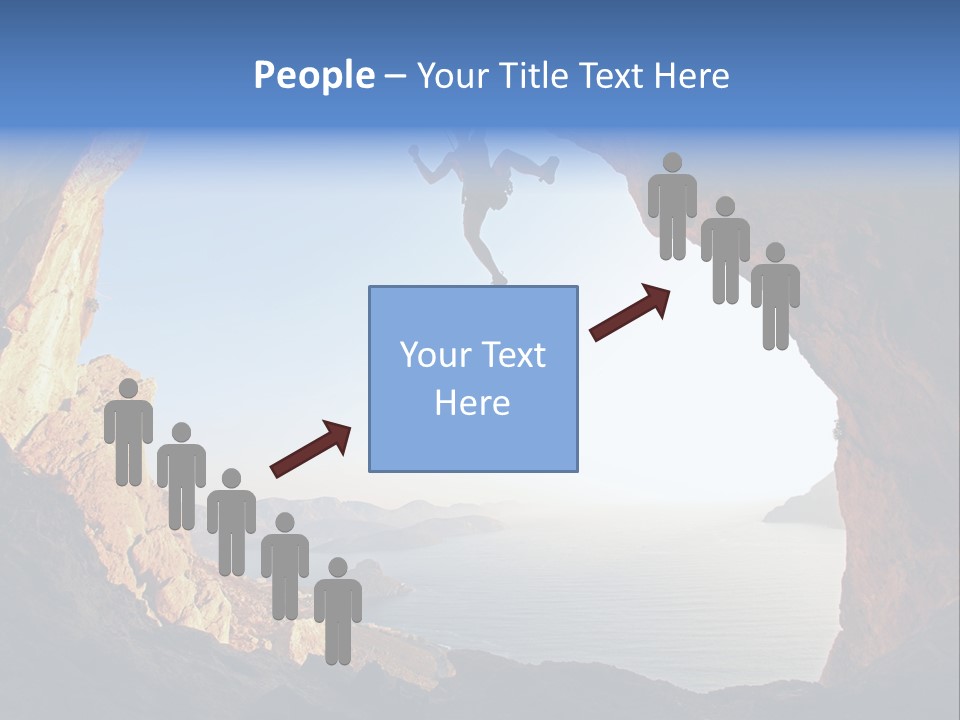 Climb Climbing Top PowerPoint Template