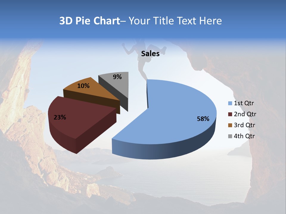 Climb Climbing Top PowerPoint Template