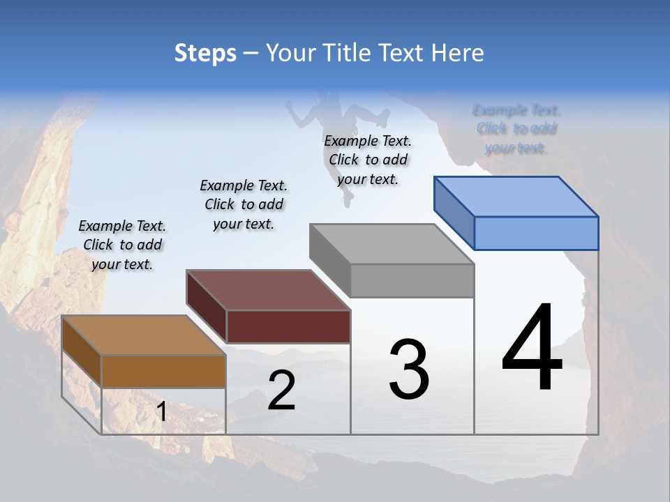 Climb Climbing Top PowerPoint Template